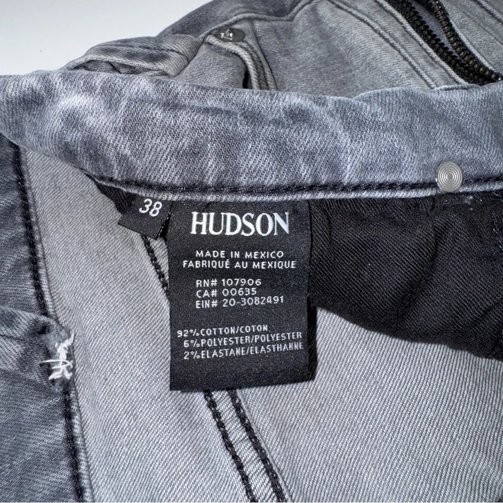 Hudson Broderick Gray Cutoff Denim Shorts Size 38‎